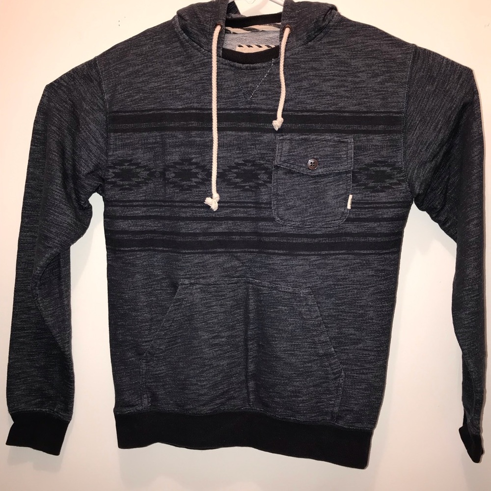 Vans Blue Aztec Long Sleeve Crewneck Sweatshirt